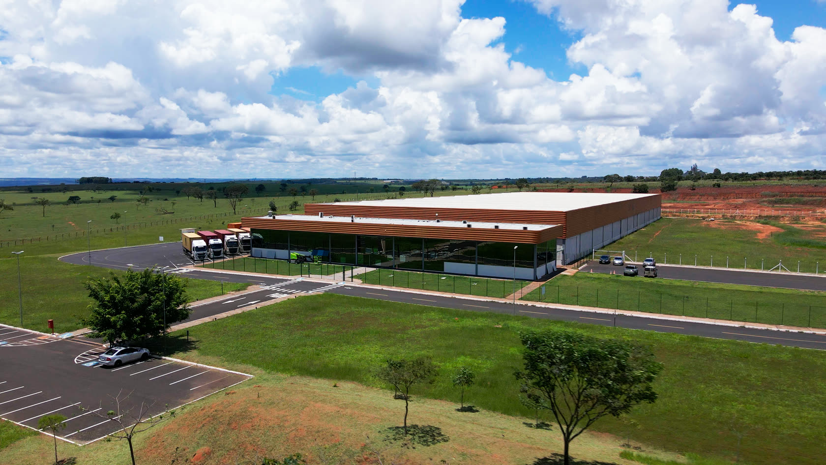 Vista aérea da unidade da Supporte em Uberlândia (MG)